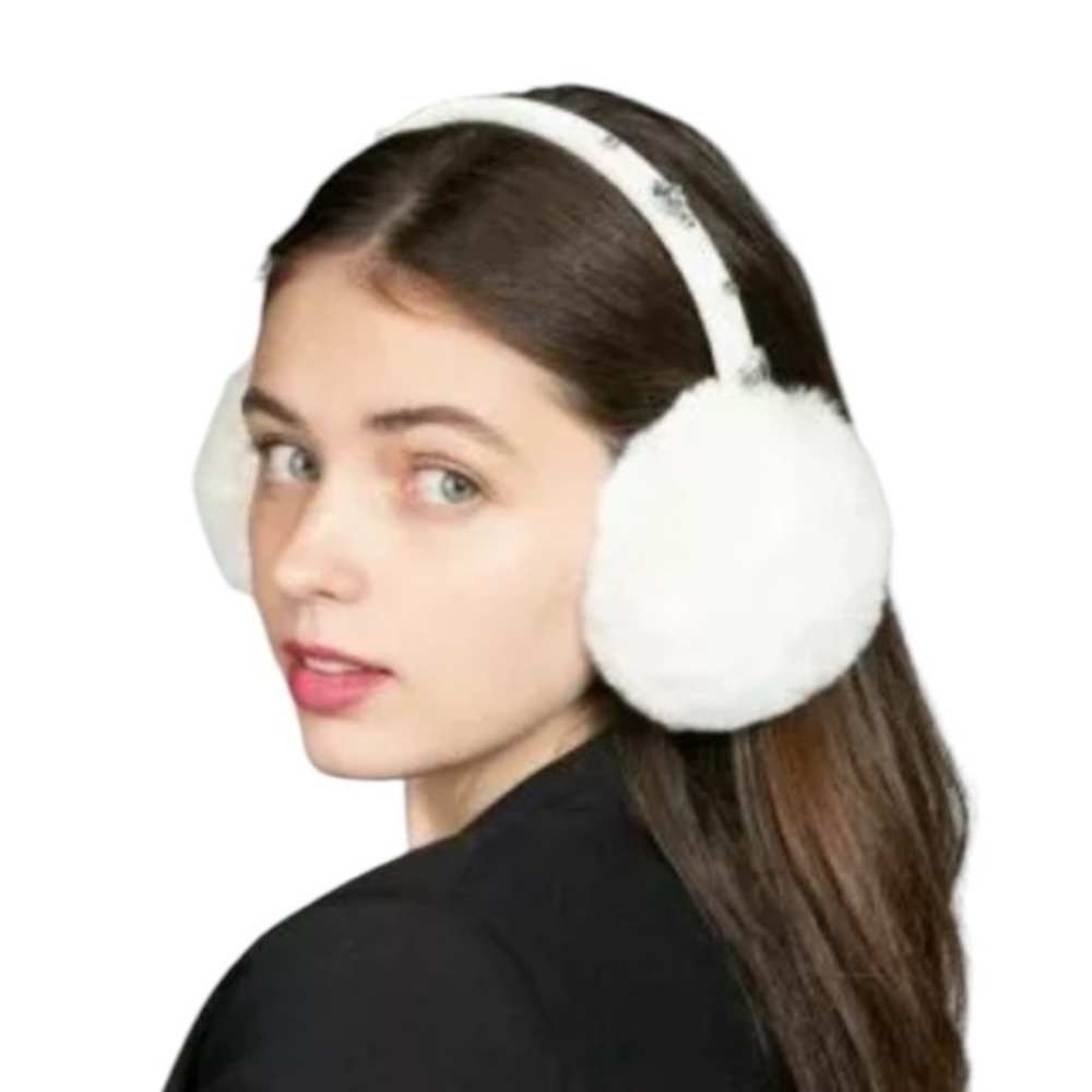 INC International Concepts Faux Fur Gemstone Earmuffs